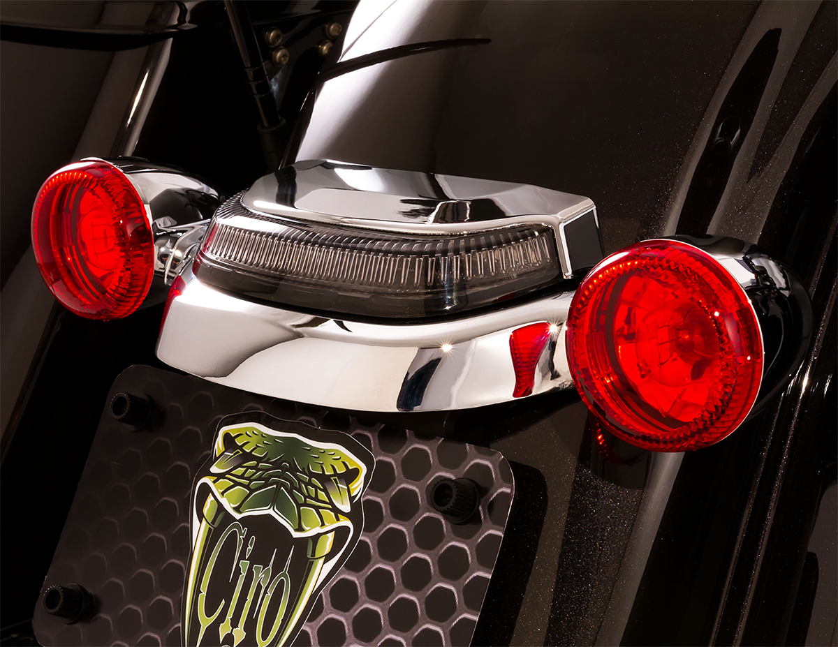CIRO Taillight - Smoke Lens - Chrome 40153