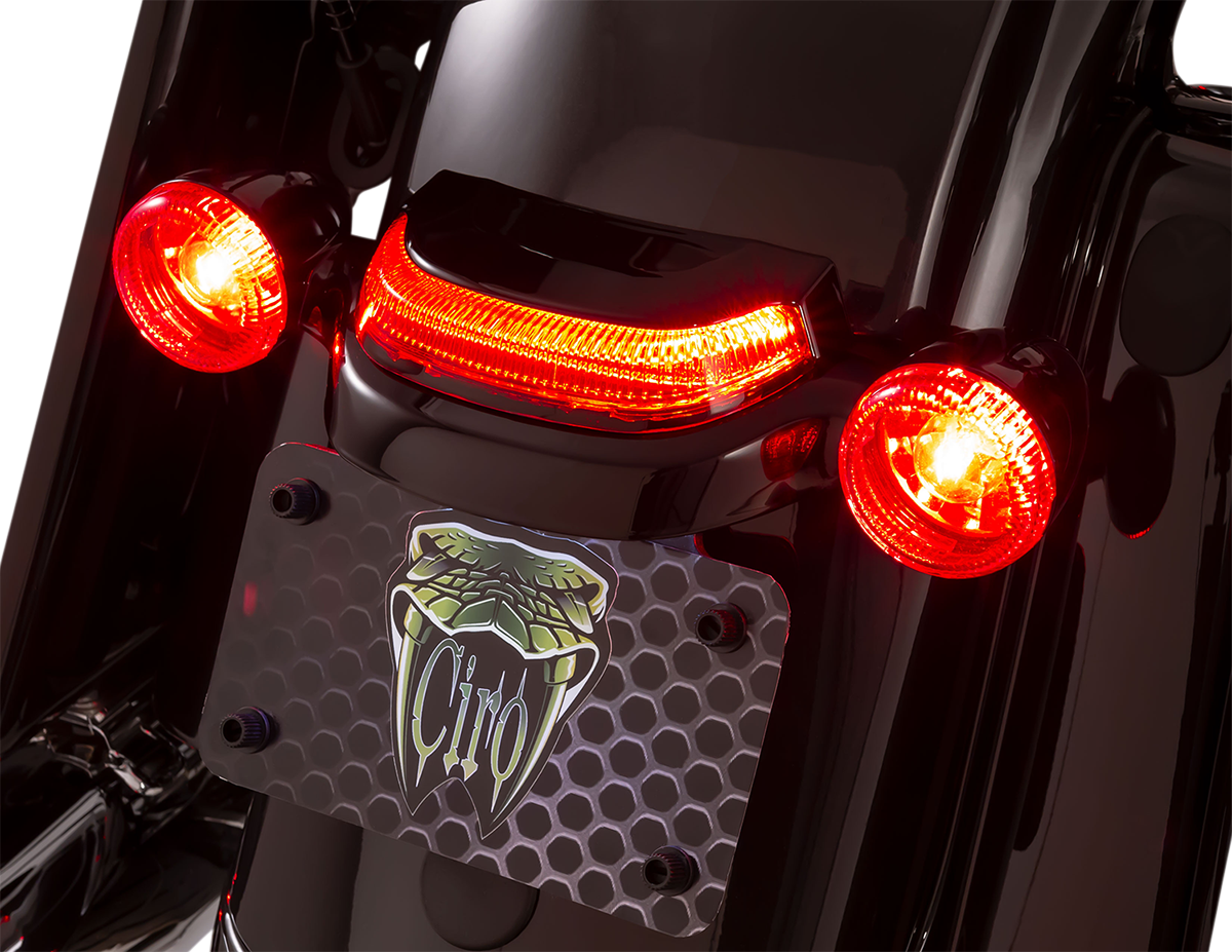 CIRO Taillight - Red Lens - Black 40174