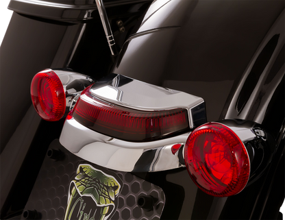 CIRO Taillight - Red Lens - Chrome 40173