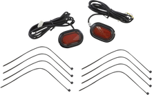 CUSTOM DYNAMICS Antenna Grommet Light - Red Lens - Black CD-PLUG-RB