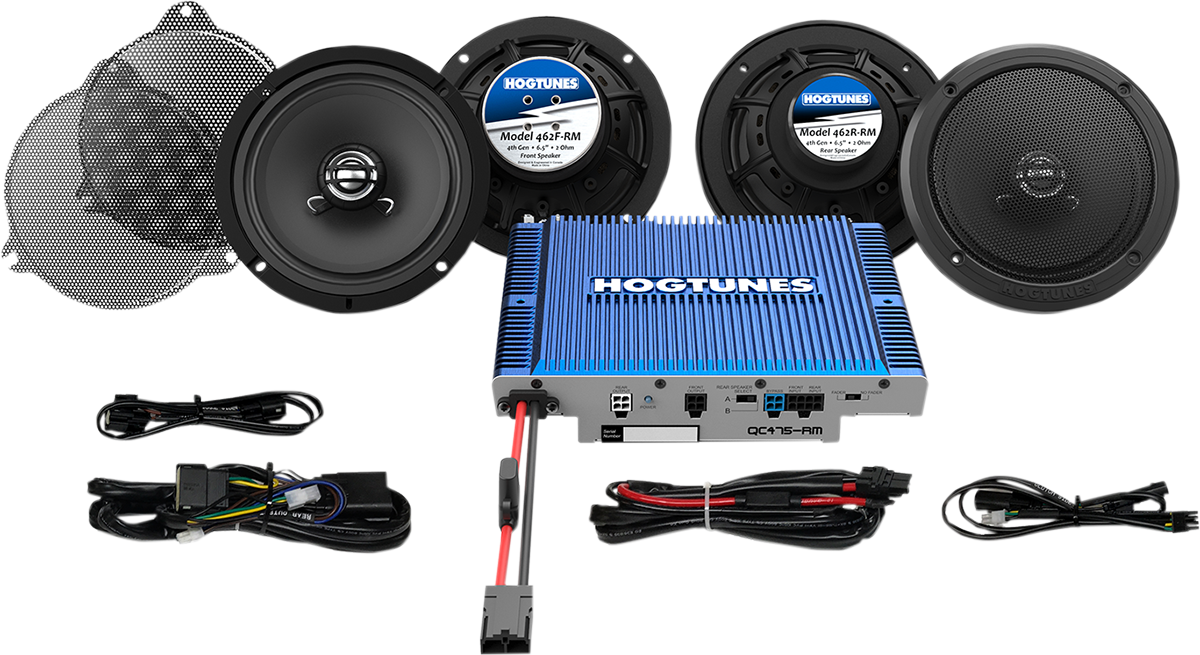 HOGTUNES Speaker/Amp Kit - FLHT/FLHX/FLTR QC ULTRA 4-RM