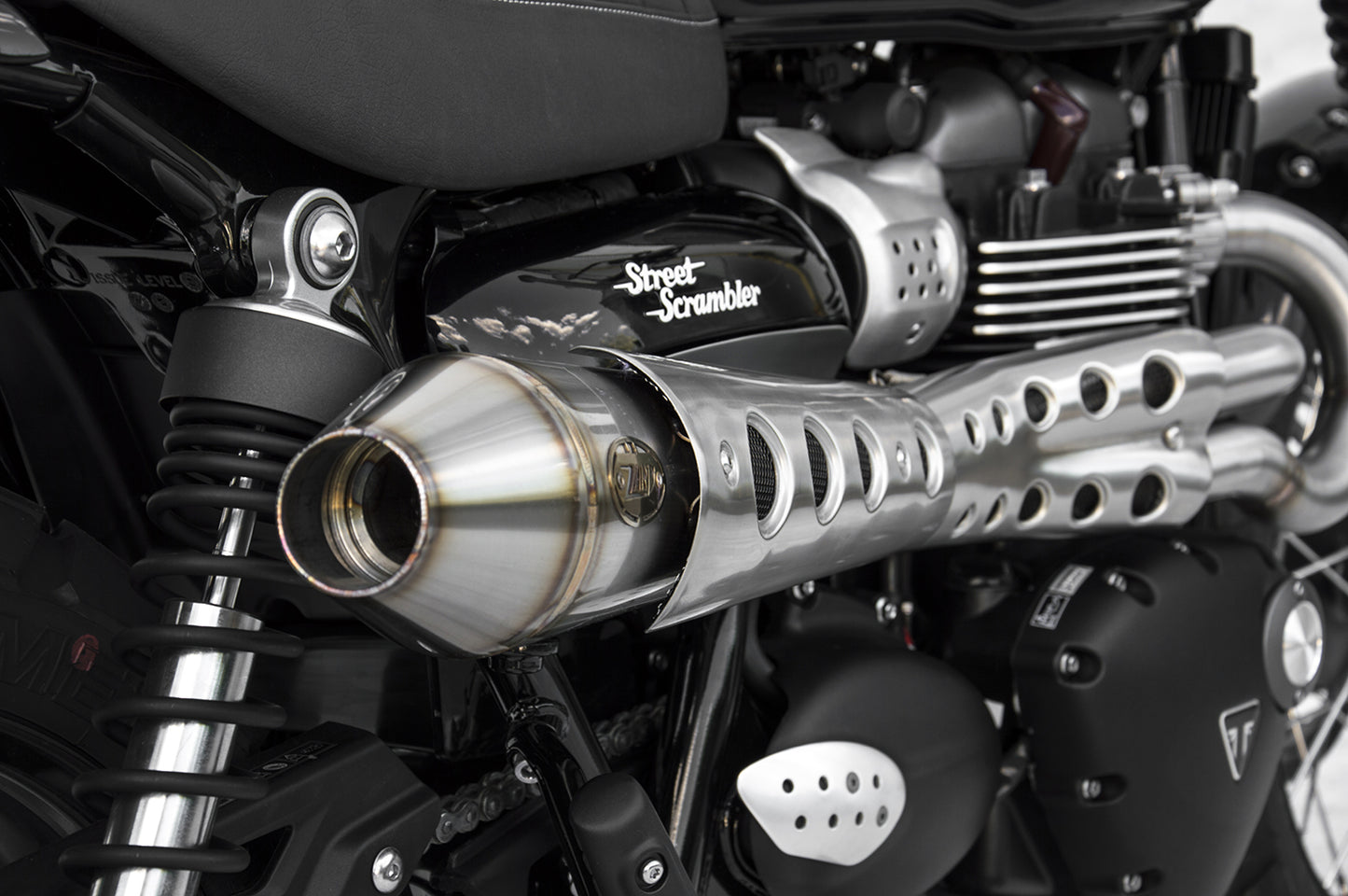 ZARD Full CONICAL HIGH MOUNT Exhaust for Triumph Street Scrambler