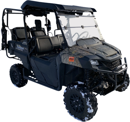 MOOSE OFFROAD Full Folding Windshield - Deluxe - Pioneer V000263-12200M