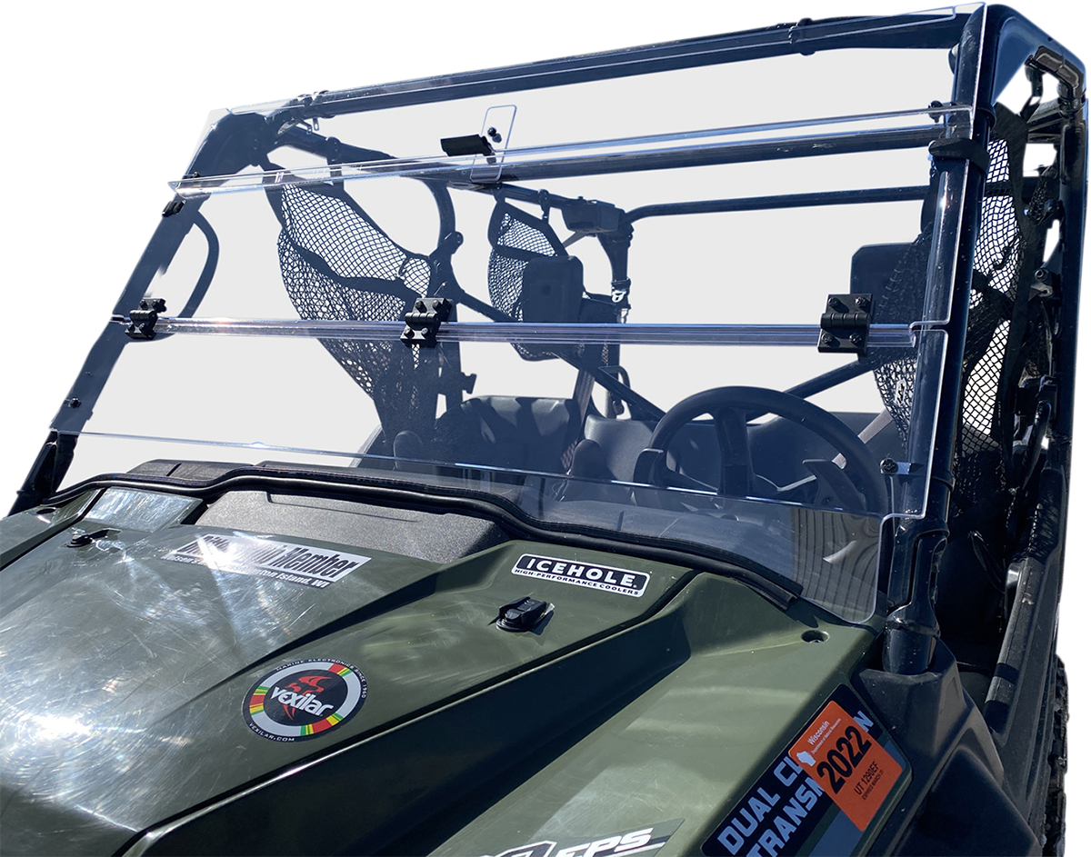 MOOSE OFFROAD Full Folding Windshield - Deluxe - Pioneer V000258-12200M