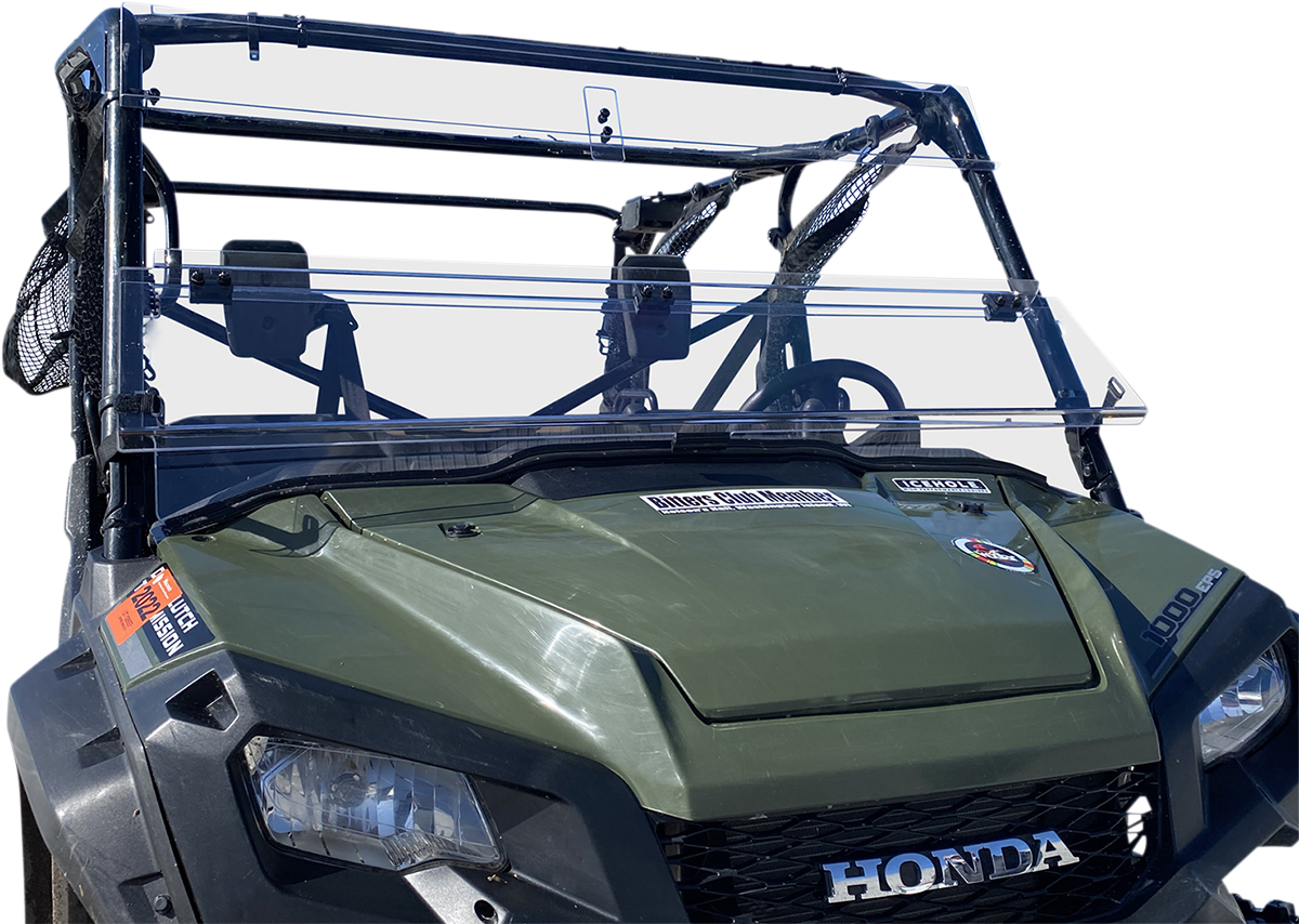 MOOSE OFFROAD Full Folding Windshield - Deluxe - Pioneer V000258-12200M