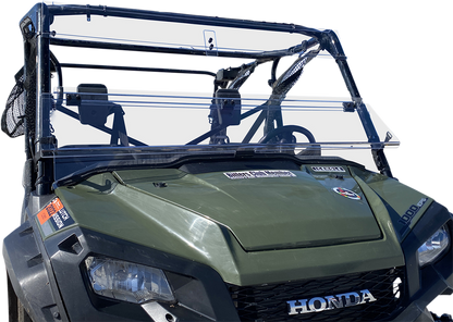MOOSE OFFROAD Full Folding Windshield - Deluxe - Pioneer V000258-12200M