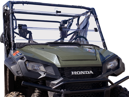 MOOSE OFFROAD Full Folding Windshield - Deluxe - Pioneer V000258-12200M