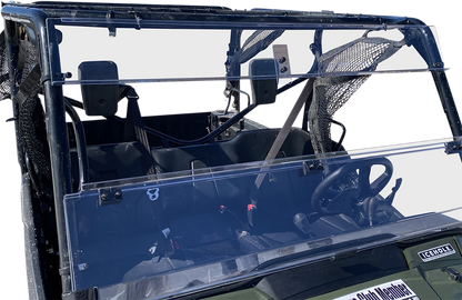 MOOSE OFFROAD Full Folding Windshield - Deluxe - Pioneer V000258-12200M