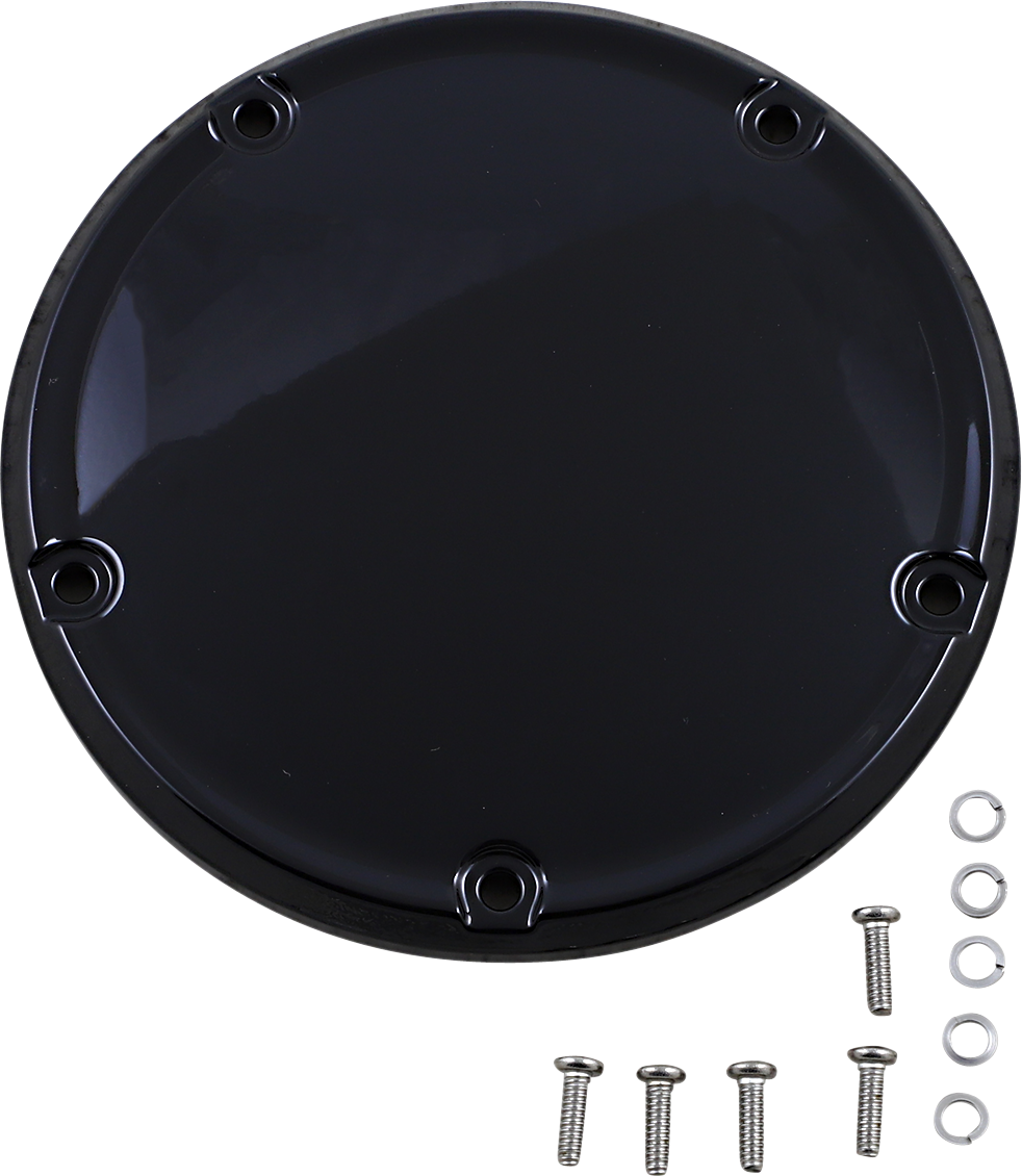 DRAG SPECIALTIES Derby Cover - Gloss Black - 5 Hole - '18-'25 Softail D33-0118GB