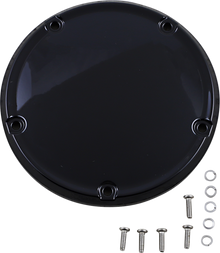 DRAG SPECIALTIES Derby Cover - Gloss Black - 5 Hole - '18-'25 Softail D33-0118GB