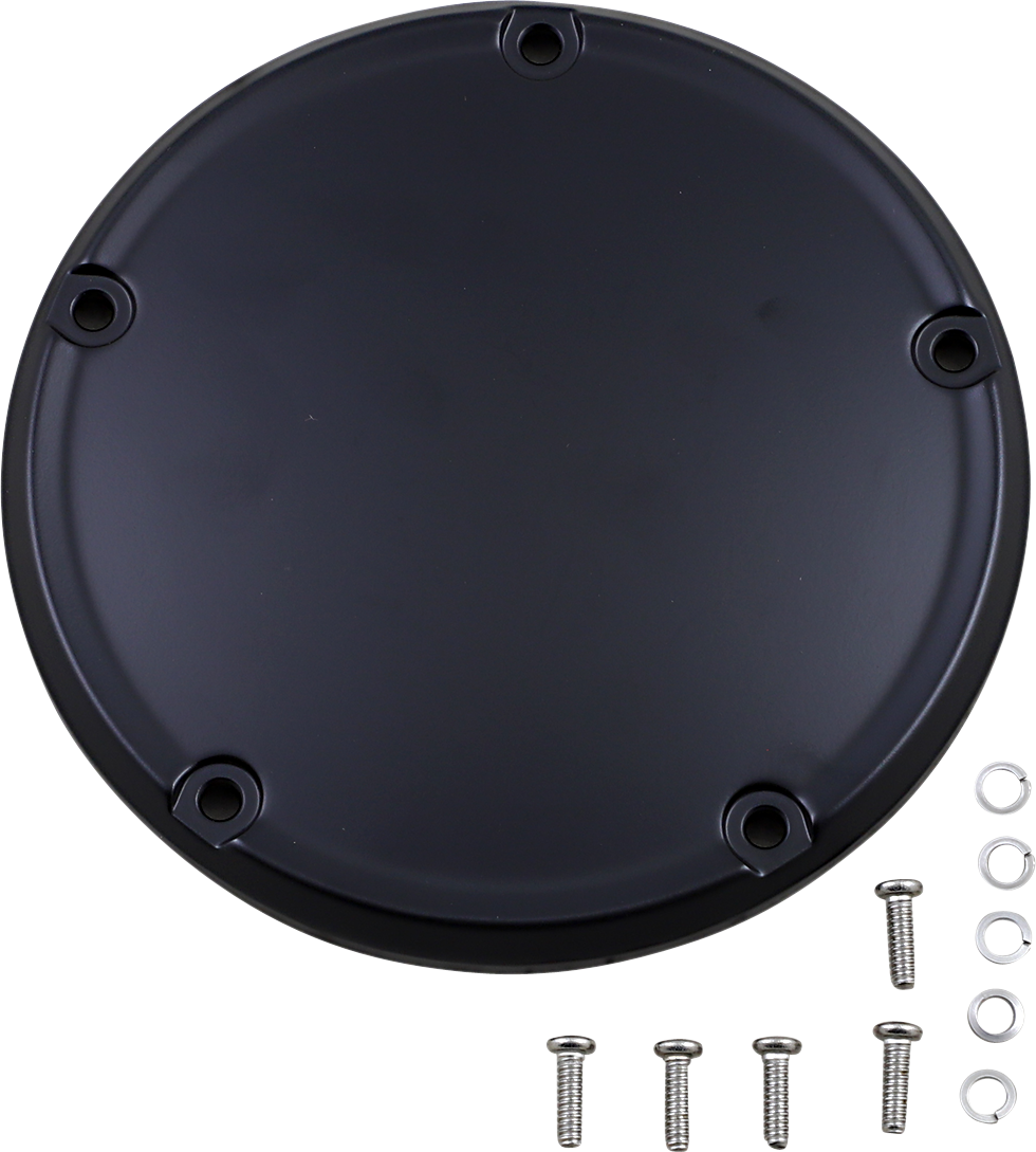 DRAG SPECIALTIES Derby Cover - Matte Black - 5 Hole - '18-'25 Softail D33-0118MB