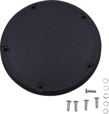 DRAG SPECIALTIES Derby Cover - Wrinkle Black - 5 Hole - '18-'25 Softail D33-0118WB