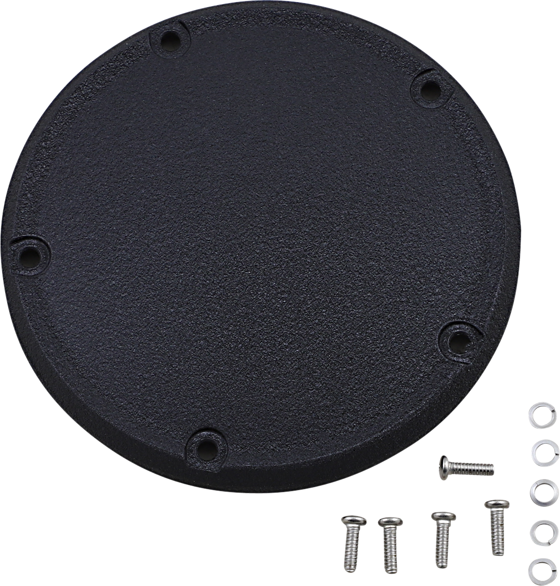 DRAG SPECIALTIES Derby Cover - Wrinkle Black - 5 Hole - '18-'25 Softail D33-0118WB