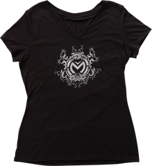 MOOSE OFFROAD Women's Filigree T-Shirt - Black - Large 3031-4026
