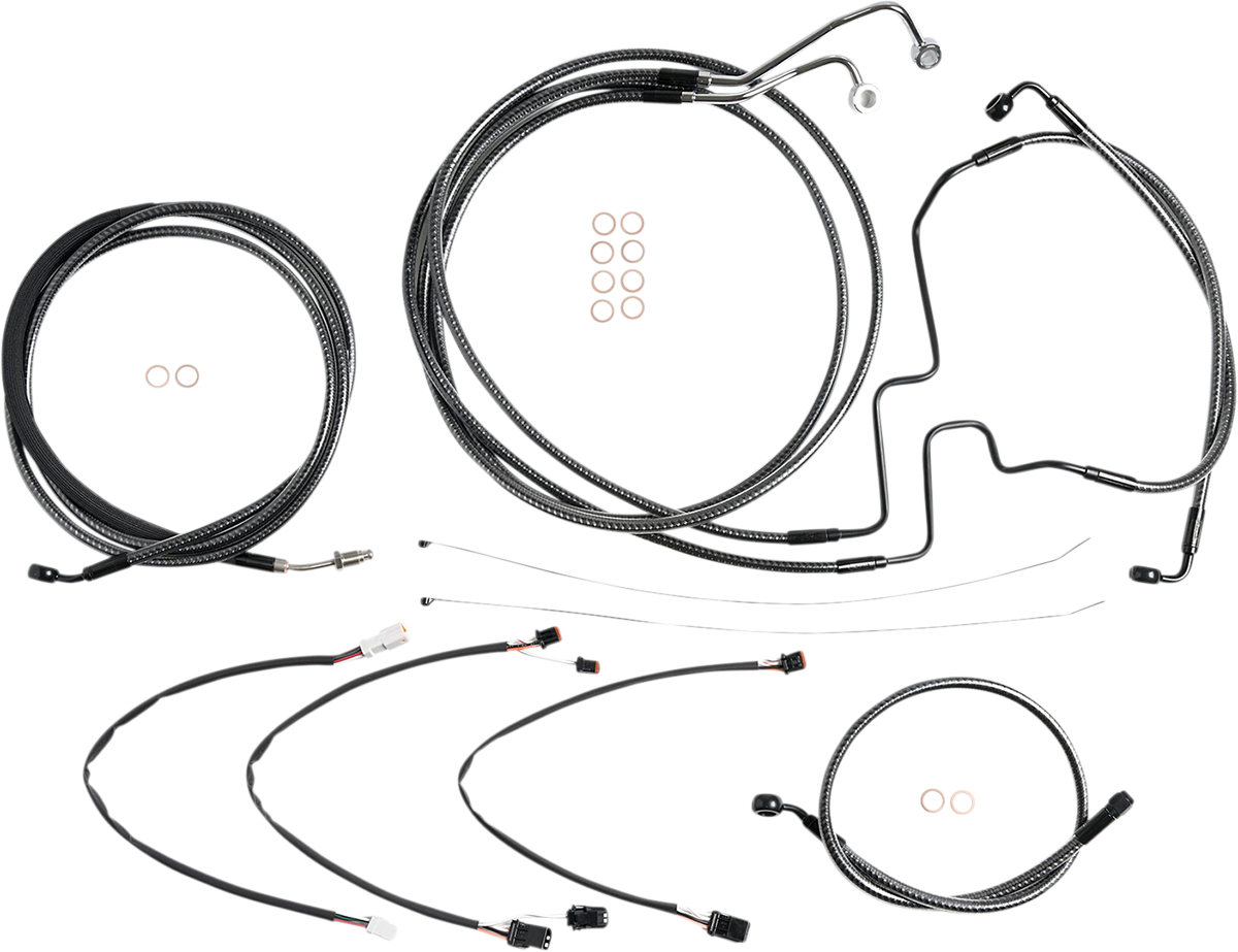 MAGNUM SHIELDING KARBONFIBR Designer Handlebar Installation Kit - 12"-14" - '17-'20 FLH 787841