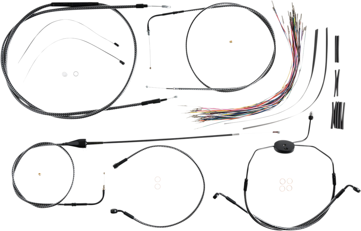 MAGNUM SHIELDING KARBONFIBR Designer Handlebar Installation Kit - 12"-14" - '96-'06 Touring 787281
