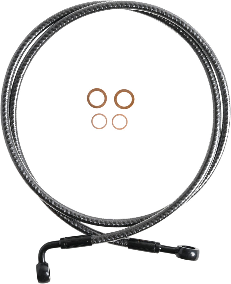 MAGNUM SHIELDING Brake Line - Front - 180°/90° - 50" - KARBONFIBR 76450SW