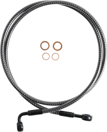 MAGNUM SHIELDING Brake Line - Front - 180°/90° - 50" - KARBONFIBR 76450SW