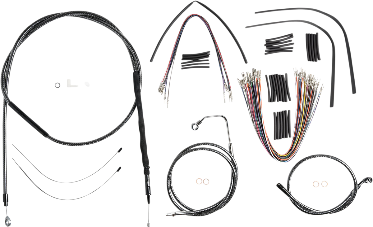 MAGNUM SHIELDING KARBONFIBR Designer Handlebar Installation Kit - 12"-14" - '08-'13 Touring 787361