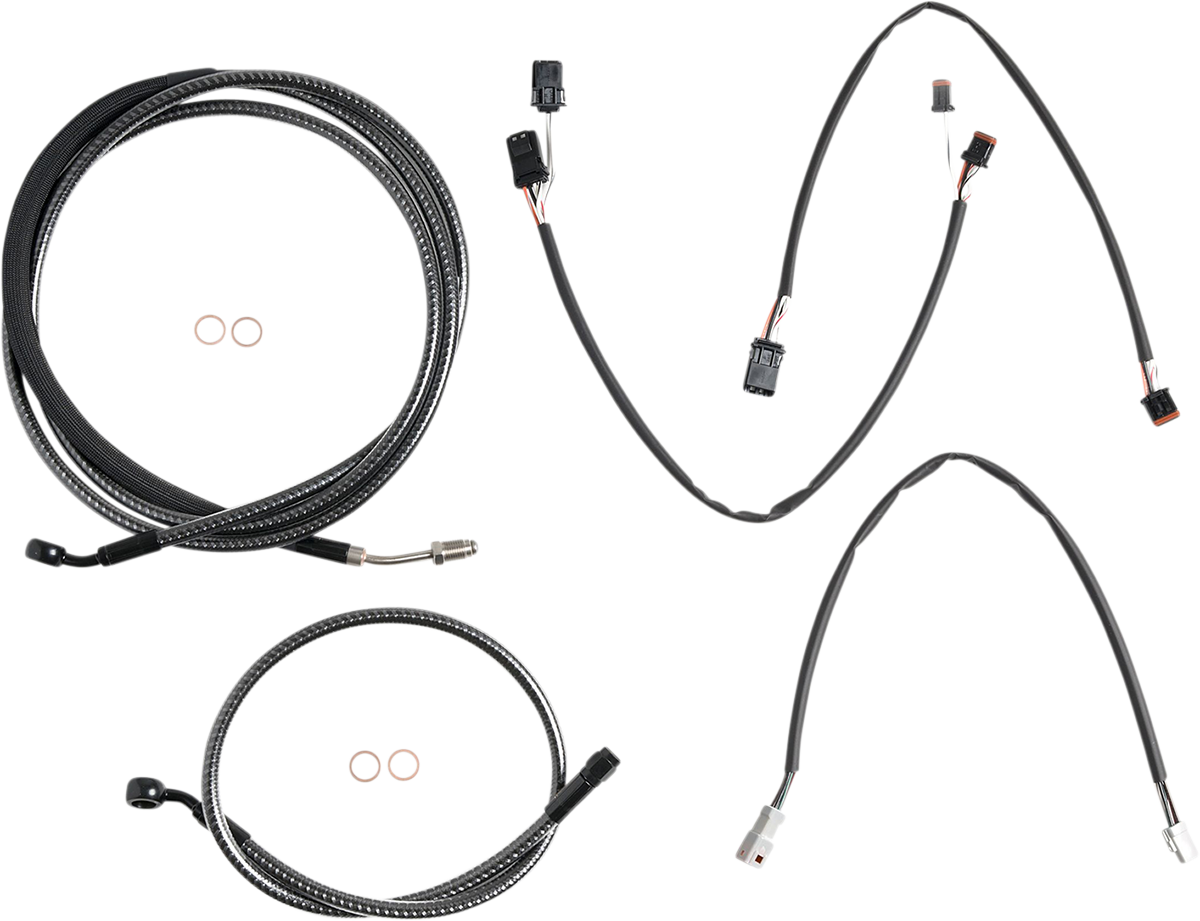 MAGNUM SHIELDING KARBONFIBR Designer Handlebar Installation Kit - 12"-14" - '17-'20 FLTR 787881