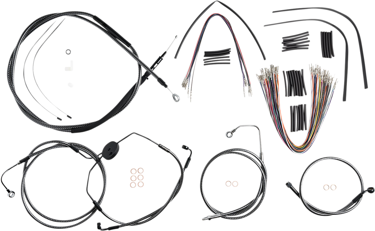 MAGNUM SHIELDING KARBONFIBR Designer Handlebar Installation Kit - 12"-14" - '08-'13 FLH 787311