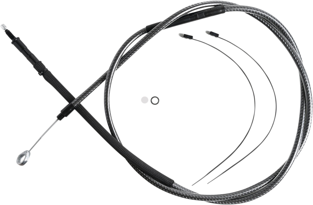 MAGNUM SHIELDING High-Efficiency Polished KARBONFIBR Clutch Cable - 74-11/16" 722818