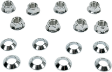 MOOSE OFFROAD Lug Nuts - Locking - Chrome - 8 Pack - ATV 0223-0044M