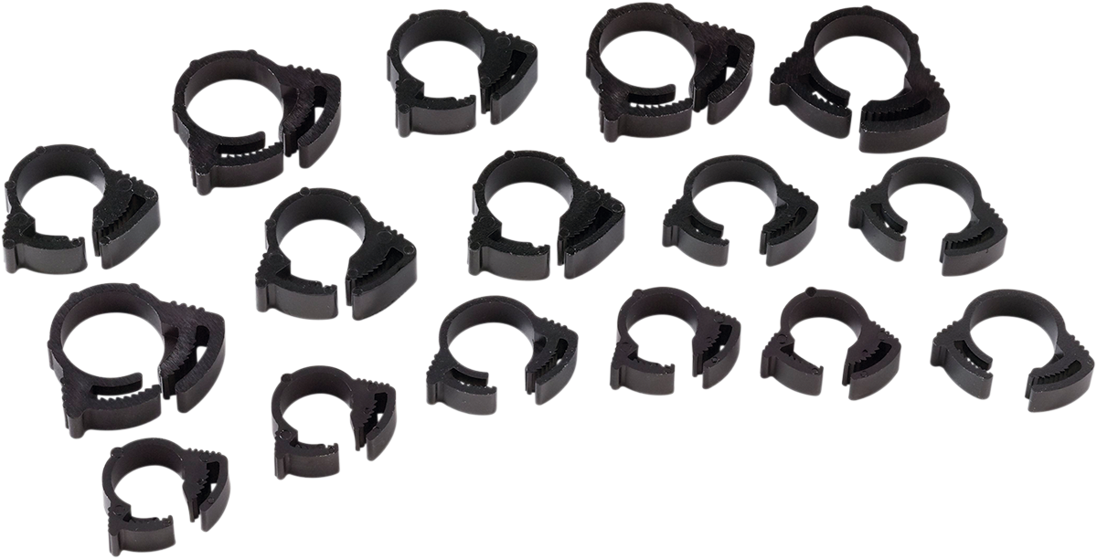 MOOSE OFFROAD Clamps - Ratchet - Nylon - 16-Piece 111-2016