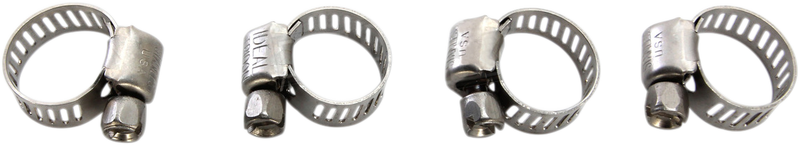 MOOSE OFFROAD Clamp Hose - Stainless Steel - 6-16 mm - 4-Pack 114-6404