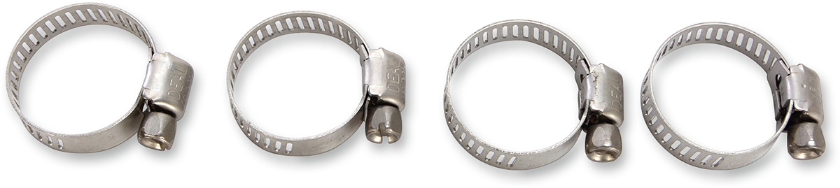 MOOSE OFFROAD Clamp Hose - Stainless Steel - 10-25 mm - 4-Pack 114-6408