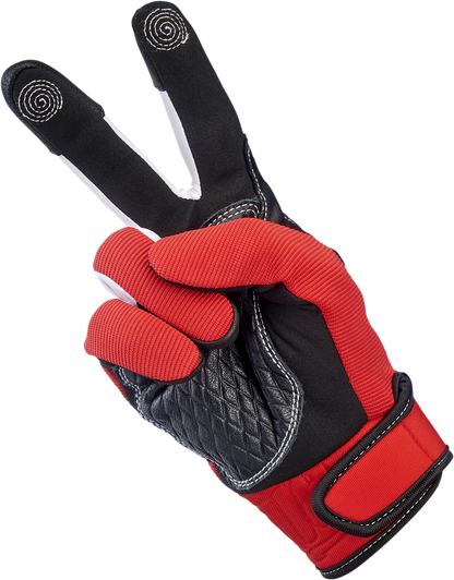 BILTWELL Baja Gloves - Red - 2XL 1508-0801-306