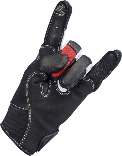 BILTWELL Bridgeport Gloves - Red - Small 1509-0801-302