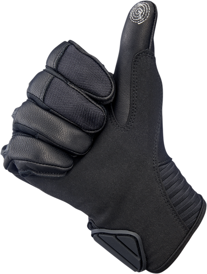 BILTWELL Bridgeport Gloves - Black Out - Large 1509-0101-304