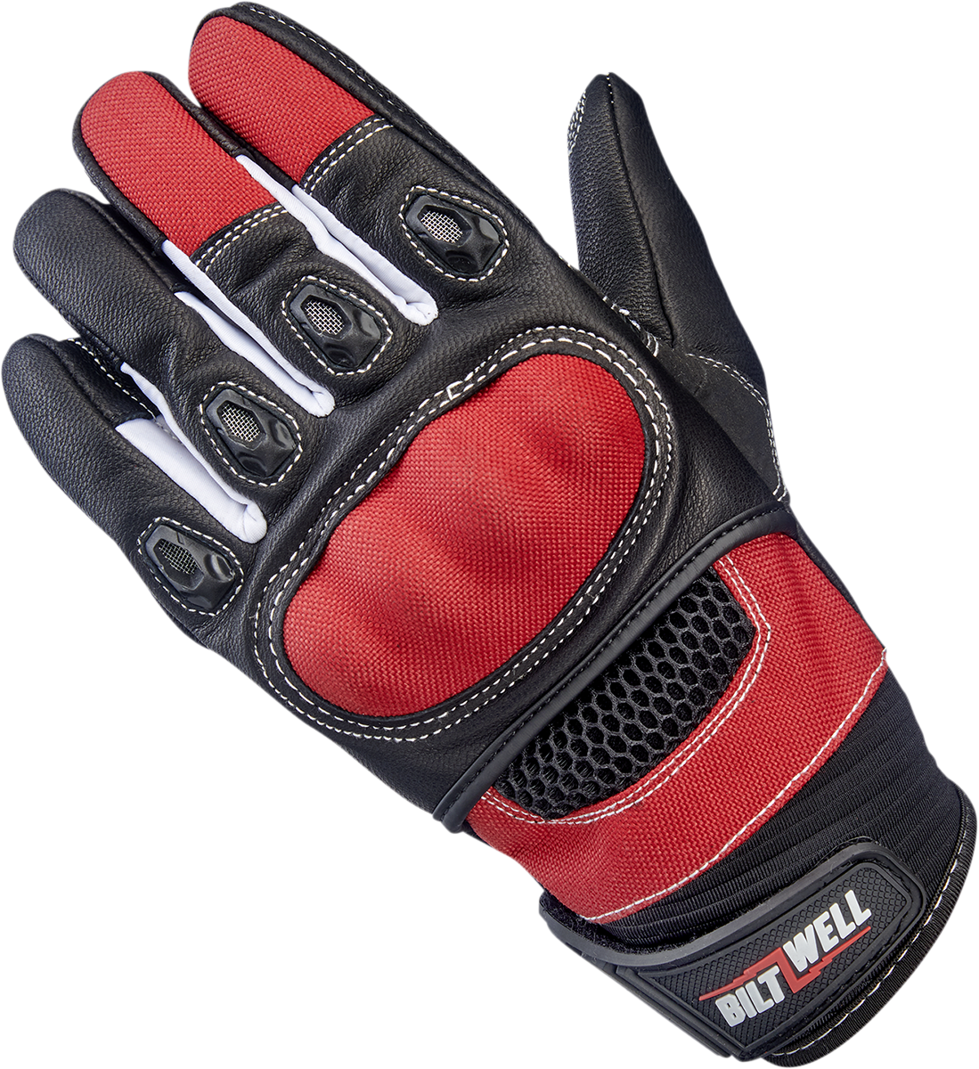 BILTWELL Bridgeport Gloves - Red - XS 1509-0801-301