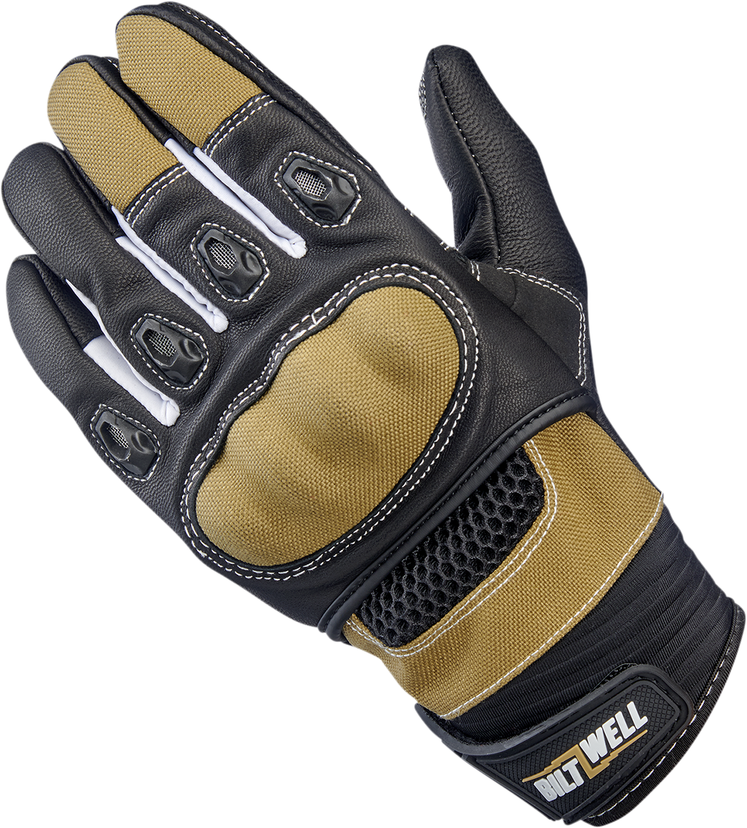 BILTWELL Bridgeport Gloves - Tan - Small 1509-0901-302