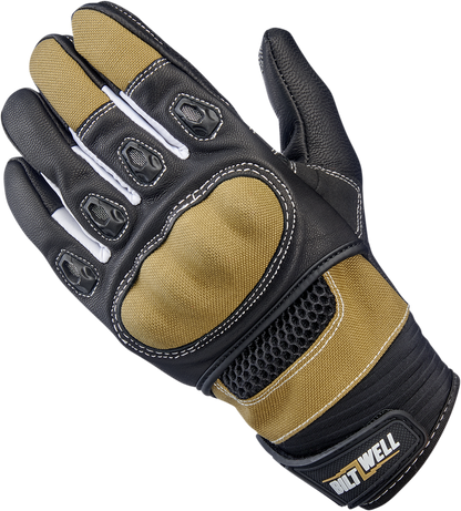 BILTWELL Bridgeport Gloves - Tan - Small 1509-0901-302