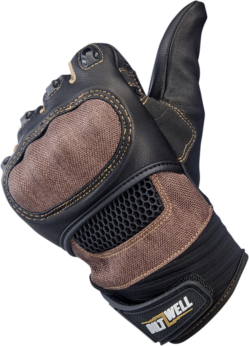 BILTWELL Bridgeport Gloves - Chocolate - Medium 1509-0201-303