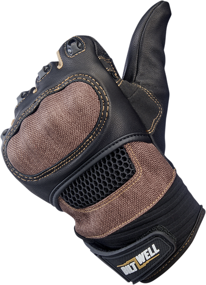 BILTWELL Bridgeport Gloves - Chocolate - Small 1509-0201-302