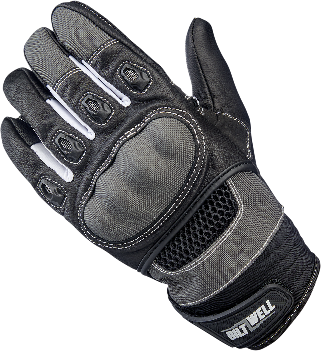 BILTWELL Bridgeport Gloves - Gray - Medium 1509-1101-303