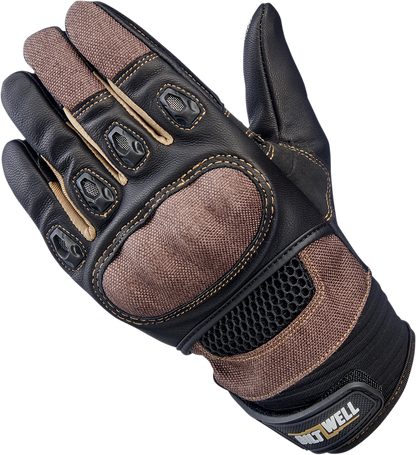 BILTWELL Bridgeport Gloves - Chocolate - XS 1509-0201-301