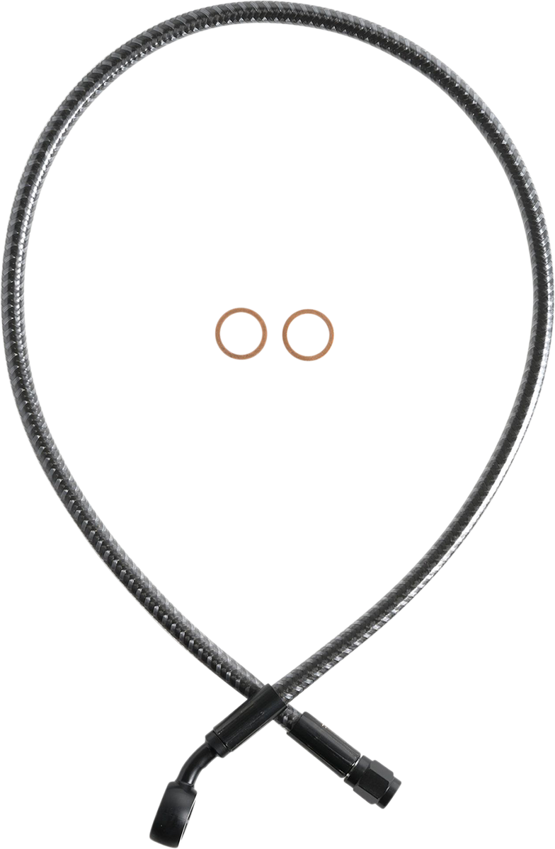 MAGNUM SHIELDING Brake Line - Front - 12 mm - 35° - 26" - KARBONFIBR AS778126