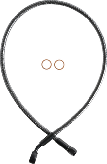 MAGNUM SHIELDING Brake Line - Front - 12 mm - 35° - 26" - KARBONFIBR AS778126
