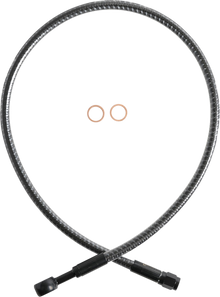 MAGNUM SHIELDING Brake Line - Front - 10 mm - 180° - 25" - KARBONFIBR AS77625