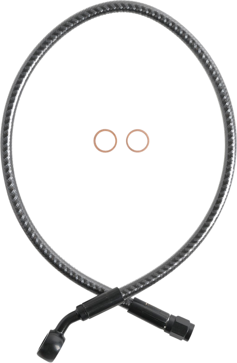 MAGNUM SHIELDING Brake Line - Front - 10 mm - 35° - 21" - KARBONFIBR AS77121
