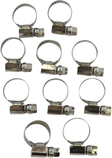 PARTS UNLIMITED Hose Clamps - Embossed - 10-16 mm - 10 Pack T03-6252-10