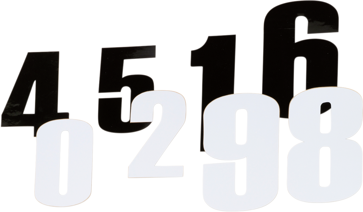 MOOSE OFFROAD Race Number 1 - Black - 4.5" 80011