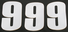 MOOSE OFFROAD Race Number 9 - White - 6" 80109