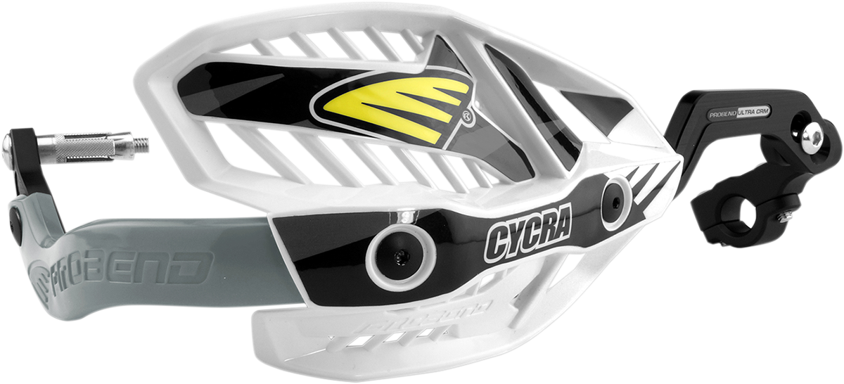CYCRA 7/8" Ultra Probend™ CRM Wrap Around Handguards - White/White 1CYC-7407-42X