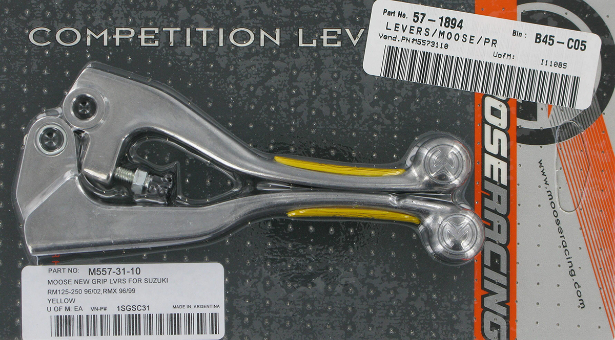 MOOSE OFFROAD Competition Lever Set - Yellow 1SGSC31
