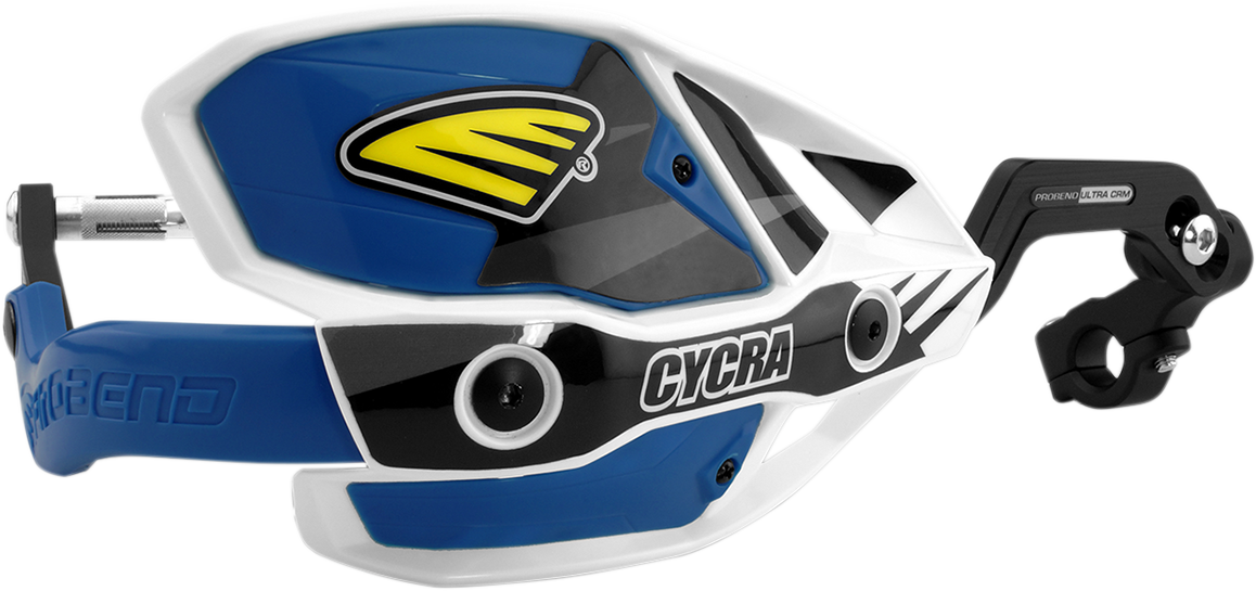 CYCRA 7/8" Ultra Probend™ CRM Wrap Around Handguards - White/Husqvarna Blue 1CYC-7407-88X